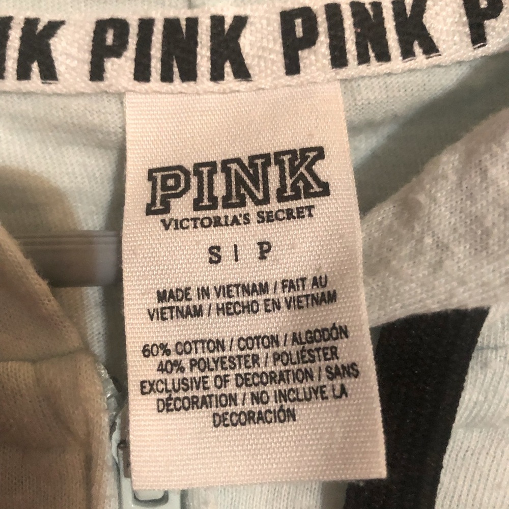 pink Victoria’s Secret zip up hoodie